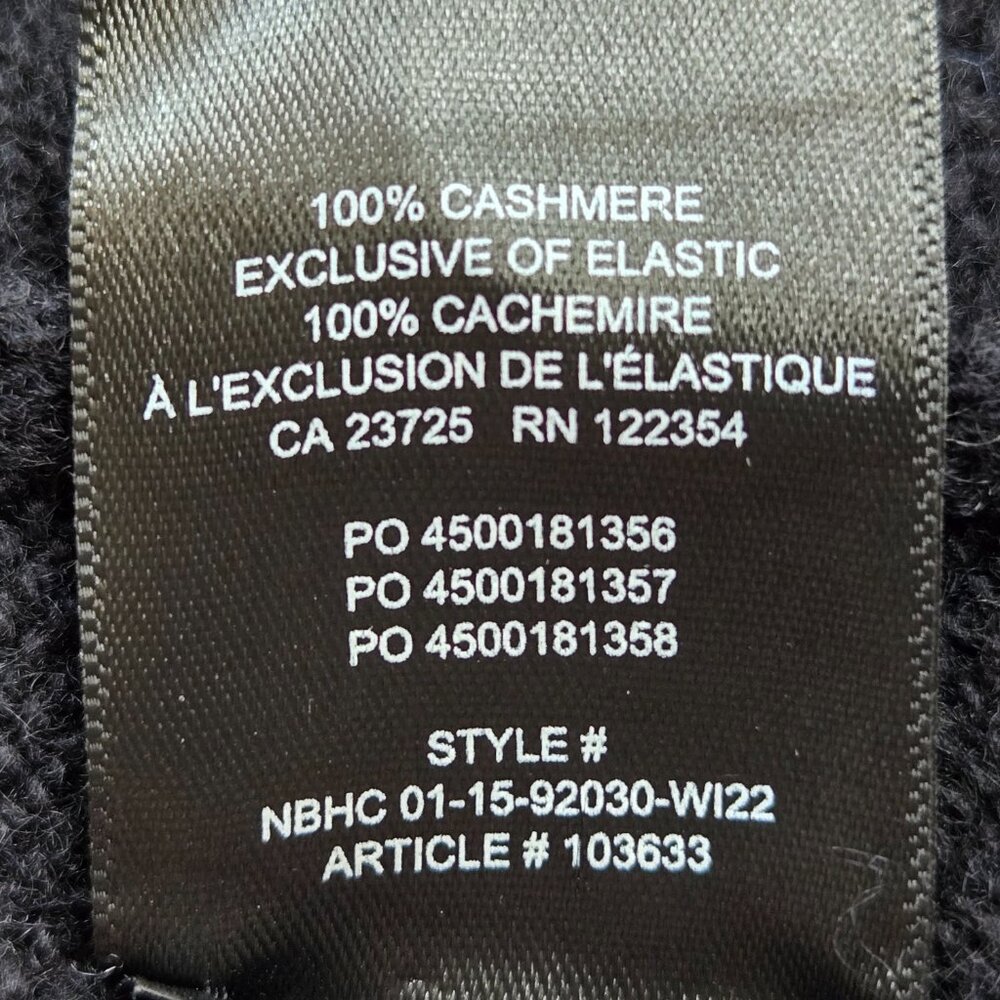 Babaton Cashmere Scarf Knit Black - Picture 3 of 7